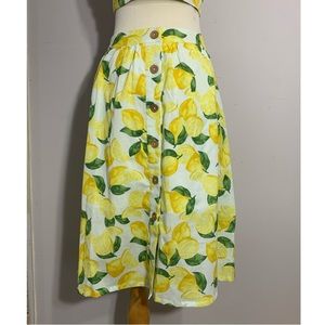 BCBG Lemonade midi skirt